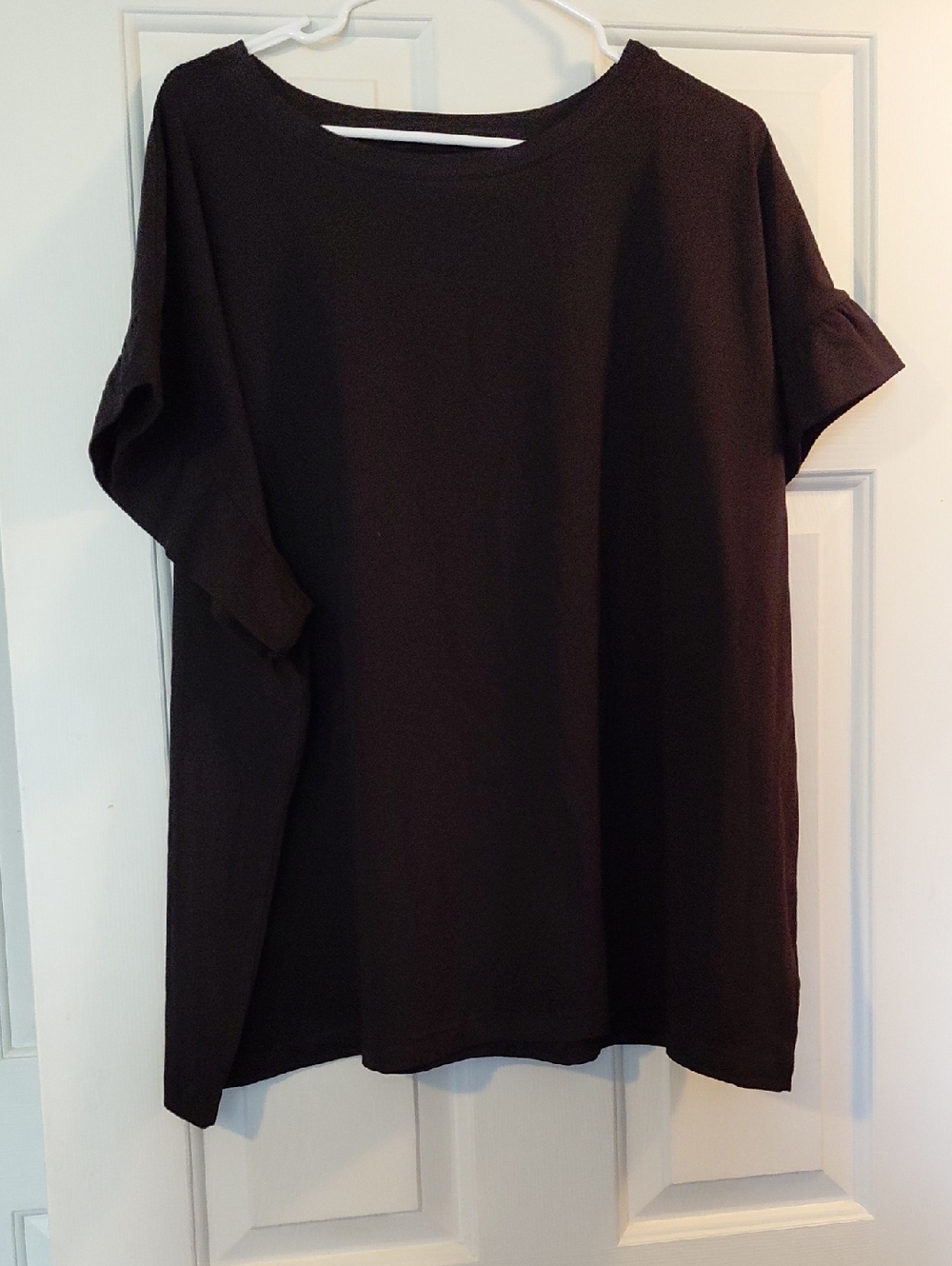 Terra & Sky Black Short Sleeve Crew Neck Shirt